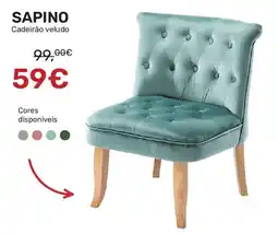 Homy Casa SAPINO Cadeirão veludo promoção