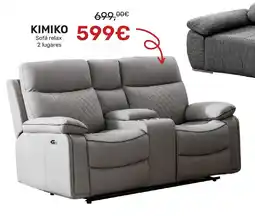 Homy Casa KIMIKO Sofá relax 2 lugares promoção