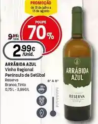 Intermarché Arrabida azul - vinho regional peninsula de setubal promoção