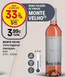 Intermarché Monte velho - vinho regional alentejano promoção
