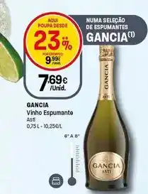 Intermarché Gancia - vinho espumante promoção