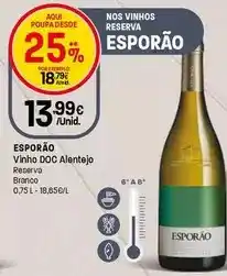 Intermarché Esporão - vinho doc alentejo promoção