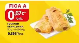 Intermarché Folhado de salsicha promoção