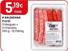 Intermarché Porsi - 6 salsichas promoção