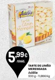 Intermarché Adélie - tarte de limão merengada promoção