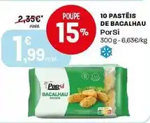 Intermarché Porsi - 10 pasteis de bacalhau promoção