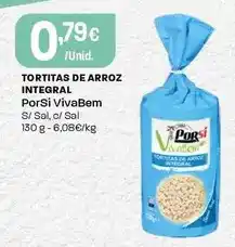 Intermarché Porsi vivabem - tortitas de arroz integral promoção