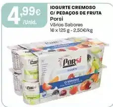 Intermarché Porsi - iogurte cremoso c/ pedaços de fruta promoção