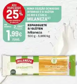 Intermarché Milaneza - esparguete s/gluten promoção