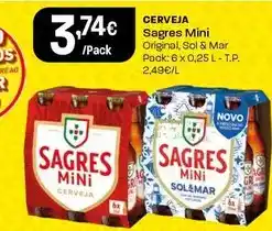 Intermarché Sagres mini - cerveja promoção