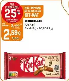 Intermarché Kit kat - chocolate promoção