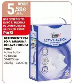 Intermarché Porsi - detergente em pó p/maquina de lavar roupa promoção