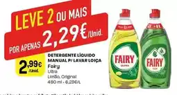 Intermarché Fairy - detergente líquido manual p/ lavar loica promoção