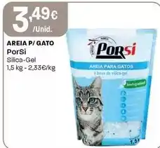 Intermarché Porsi - areia p/ gato promoção