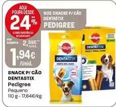 Intermarché Pedigree - snack p/ c ç o dentastix promoção