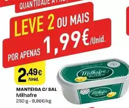 Intermarché Milhafre - manteiga c/ sal promoção