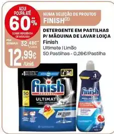 Intermarché Finish - detergente em pastilhas p/ maquina de lavar loiça promoção