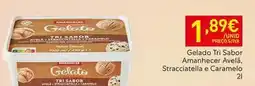 Recheio Amanhecer - gelado tri sabor aveia, stracciatella e caramelo promoção