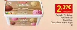Recheio Amanhecer - gelado tri sabor baunilha promoção