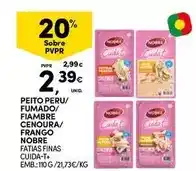 Continente Bom dia Nobre - peito peru/fumado/fiambre cenoura/frango promoção