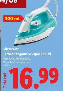 Lidl Silvercrest - ferro de engomar a vapor 2180 w promoção