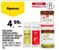 Continente Bom dia A+ - salame speculoos/ pistacio/ bolo a speculoos/ pistacio promoção