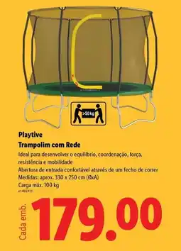 Lidl Playtive - trampolim com rede promoção