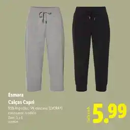 Lidl Esmara - calças capri promoção