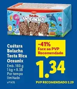 Lidl Cuétara - bolacha tosta rica oceanix promoção