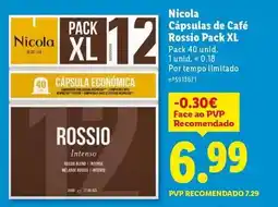 Lidl Nicola - capsulas de cafe rossio promoção