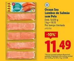 Lidl Ocean sea - lombos de salmão sem pele promoção