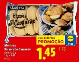 Lidl Monissa - rissóis de camarão promoção
