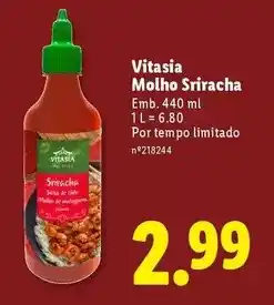 Lidl Vitasia - molho sriracha promoção