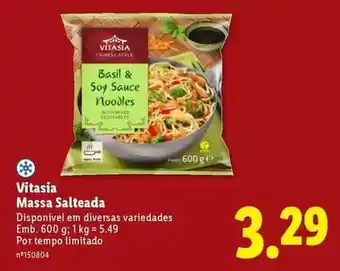 Lidl Vitasia - massa salteada promoção