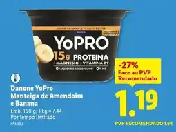 Yopro - manteiga de amendoim e banana