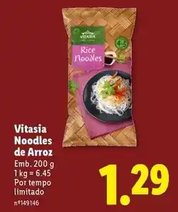 Lidl Vitasia - noodles de arroz promoção