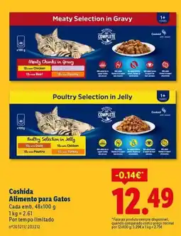 Lidl Alimento para gatos promoção