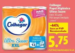 Lidl Colhogar - papel higiénico ultra suave promoção