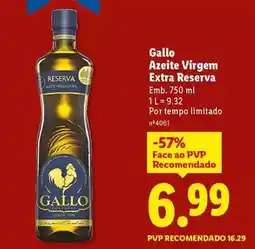 Lidl Gallo - azeite virgem extra reserva promoção
