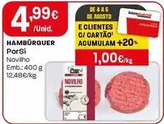Intermarché Porsi - hambúrguer promoção