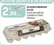 Intermarché Porsi - 12 ovos frescos promoção