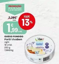 Intermarché Porsi vivabem - queijo fundido promoção