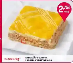 Intermarché Empadao de atum, lasanha vegetariana promoção