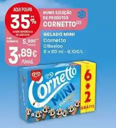 Intermarché Cornetto - gelado mini promoção