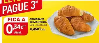 Intermarché Croissant de manteiga promoção
