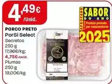 Intermarché Porsi select - porco preto promoção
