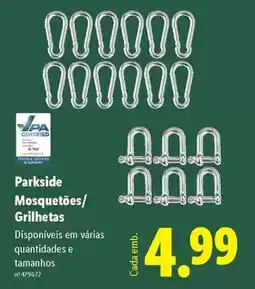 Lidl Parkside - parkside mosquetoes/grilhatas promoção