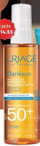 Auchan Uriage - bariésun huile séche sublimatrice beautifying dry oil promoção