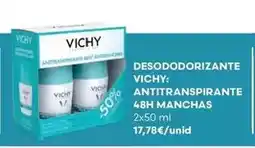 Auchan Vichy - desododorizante antitransp 48h manchas 2x50ml promoção