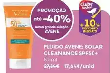 Auchan Avène - fluido solar cleanance spf50+ promoção